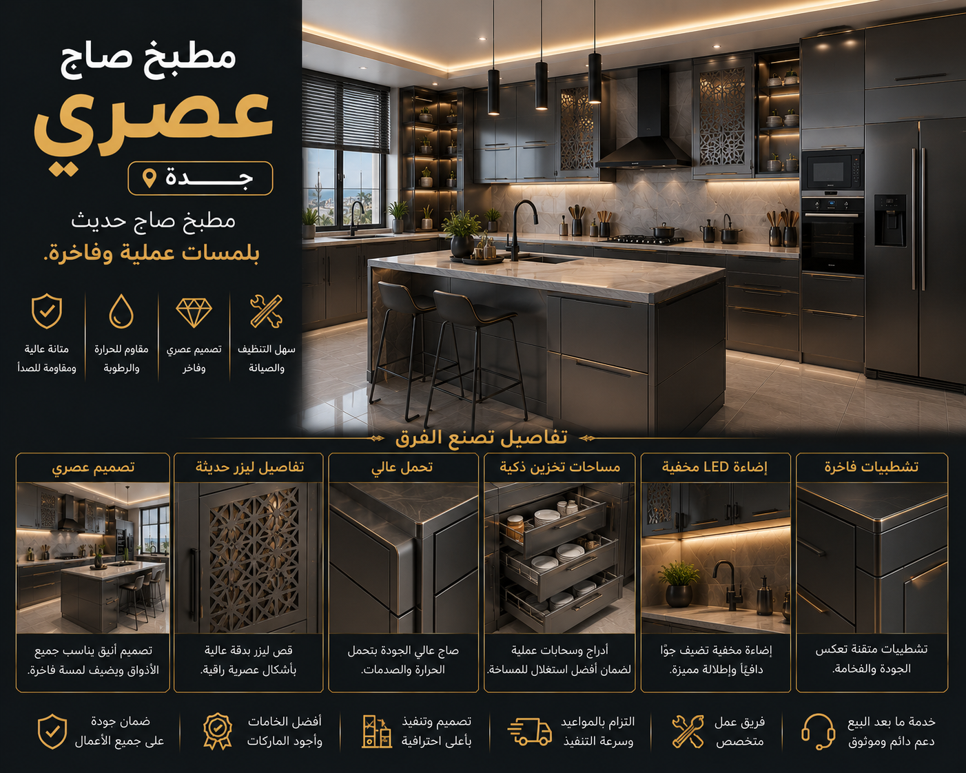 مطبخ صاج عصري - جدة